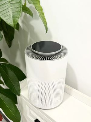 Elegante limpiador de humo eléctrico blanco HC10 con 6 vatios de potencia - 160x160x246mm