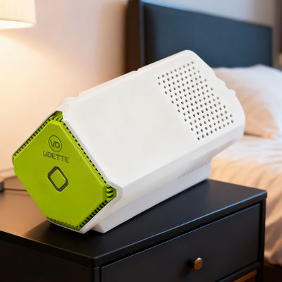 Purificador de aire para automóviles de forma redonda con purificación por tolueno > 99% y salida de ozono < 0,08 ppm para el interior del vehículo