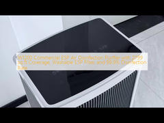 Purificador de desinfección de aire ESP comercial W1200 con cobertura de 2799 pies cuadrados, filtro ESP lavable y tasa de desinfección del 99,9%